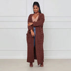 R&B | Langer Cardigan Klassischer zeitloser Stil Ideal für den Winter