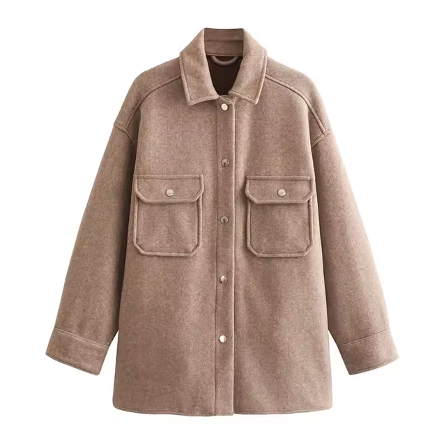 R&B | Damen Wollhemdjacke