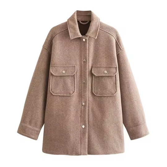 R&B | Damen Wollhemdjacke
