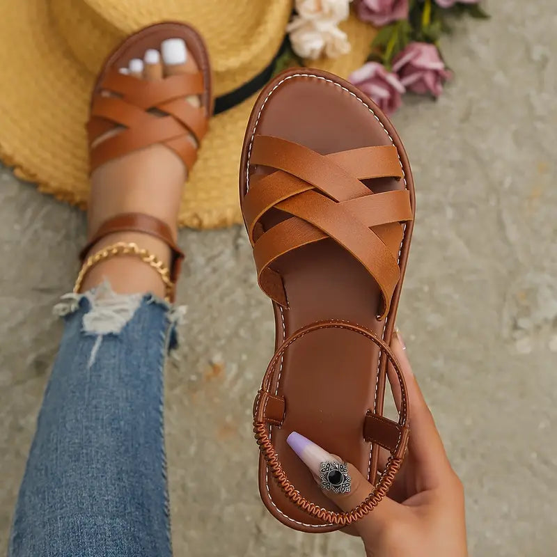 R&B | Sommer Römische Sandalen für Frauen mit Offener Zehe, Rutschfest und Elegant