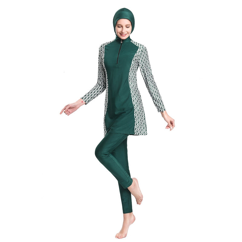 R&B | Muslimische Frauen Bademode Burkini Bedruckter Badeanzug