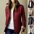 R&B | Damen Stilvolle Karierte Jacke Mit Reverskragen