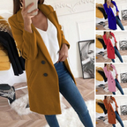 R&B Neue Mode Langärmeliger Straßenkleidung Wollblazer