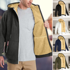 R&B | Lässige Herren Winterjacke mit Kapuze und Fleece
