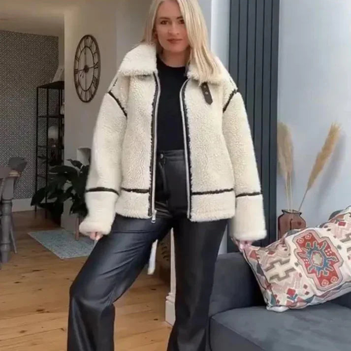 R&B | Luxus Lammswoll Kurzmantel