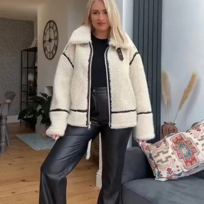 R&B | Luxus Lamswollene Kurze Jacke