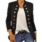 R&B | Blazer mit Vorderknöpfen in Schwarz - Stilvoll und Vielseitig