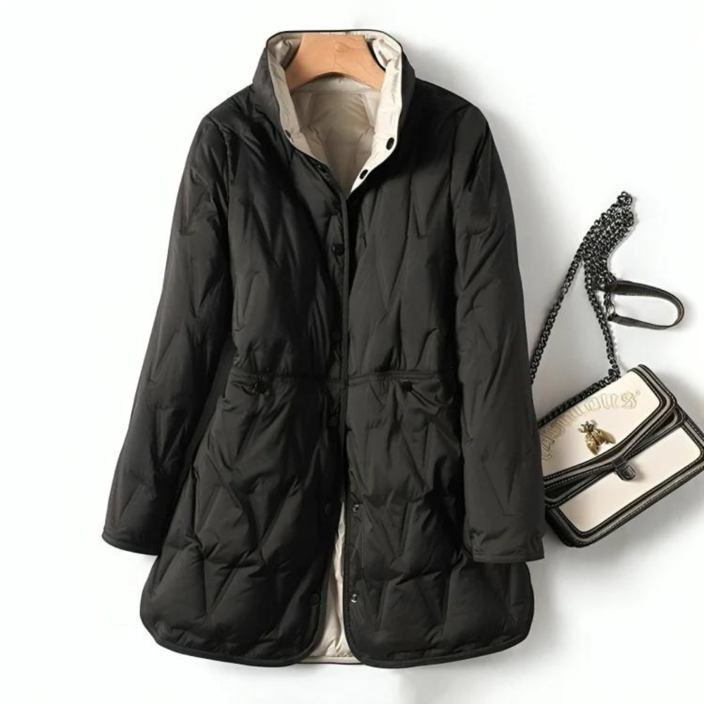 R&B | Winter Leichte Mittellange Doppelseitige Daunenjacke