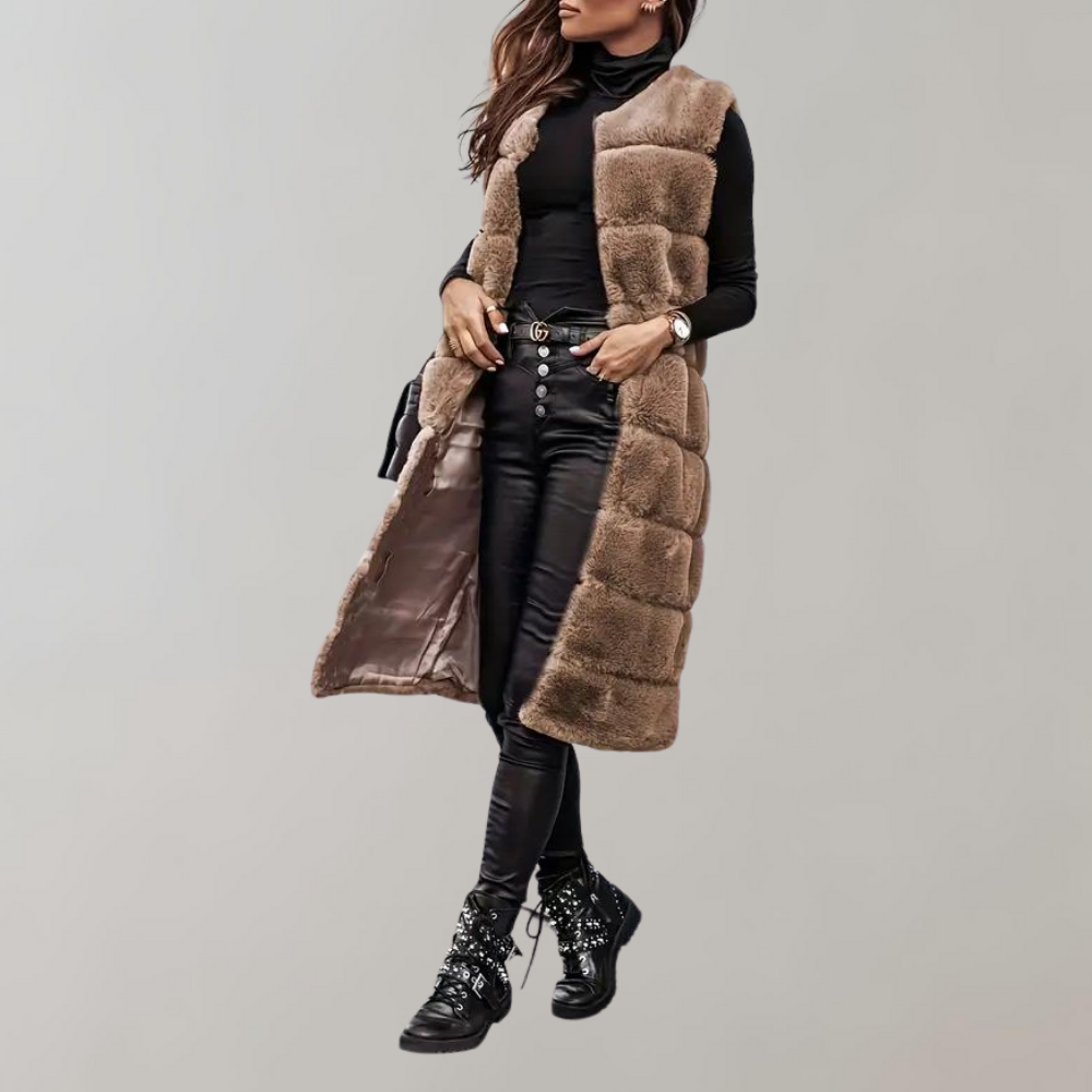 R&B | Lange Winterjacke Weste für Frauen