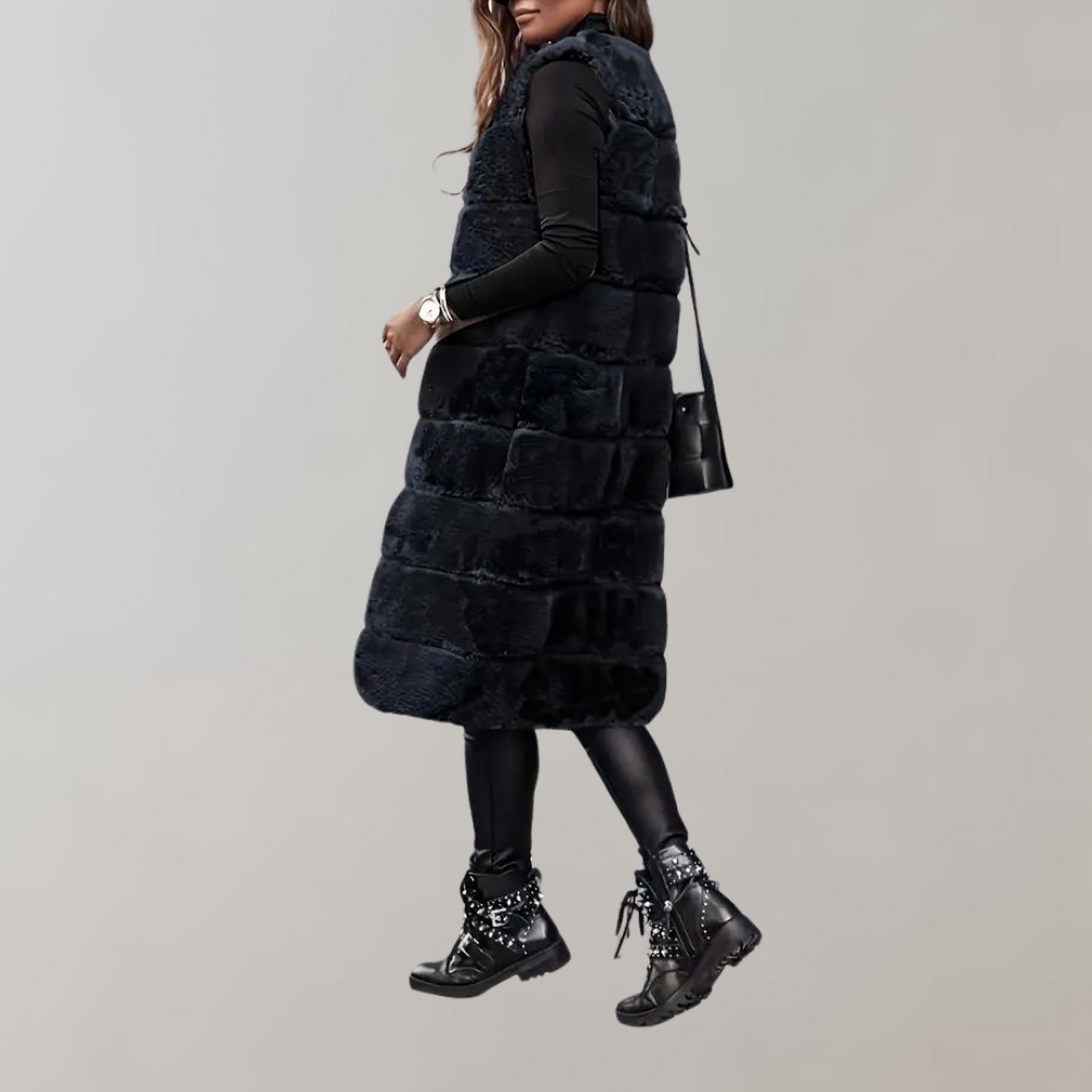 R&B | Lange Winterjacke Weste für Frauen