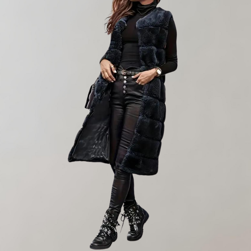 R&B | Lange Winterjacke Weste für Frauen