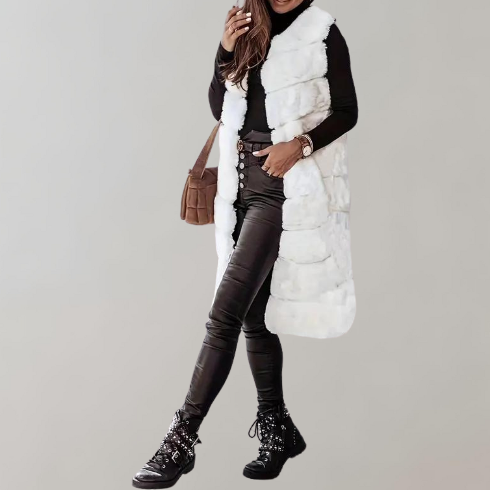 R&B | Lange Winterjacke Weste für Frauen
