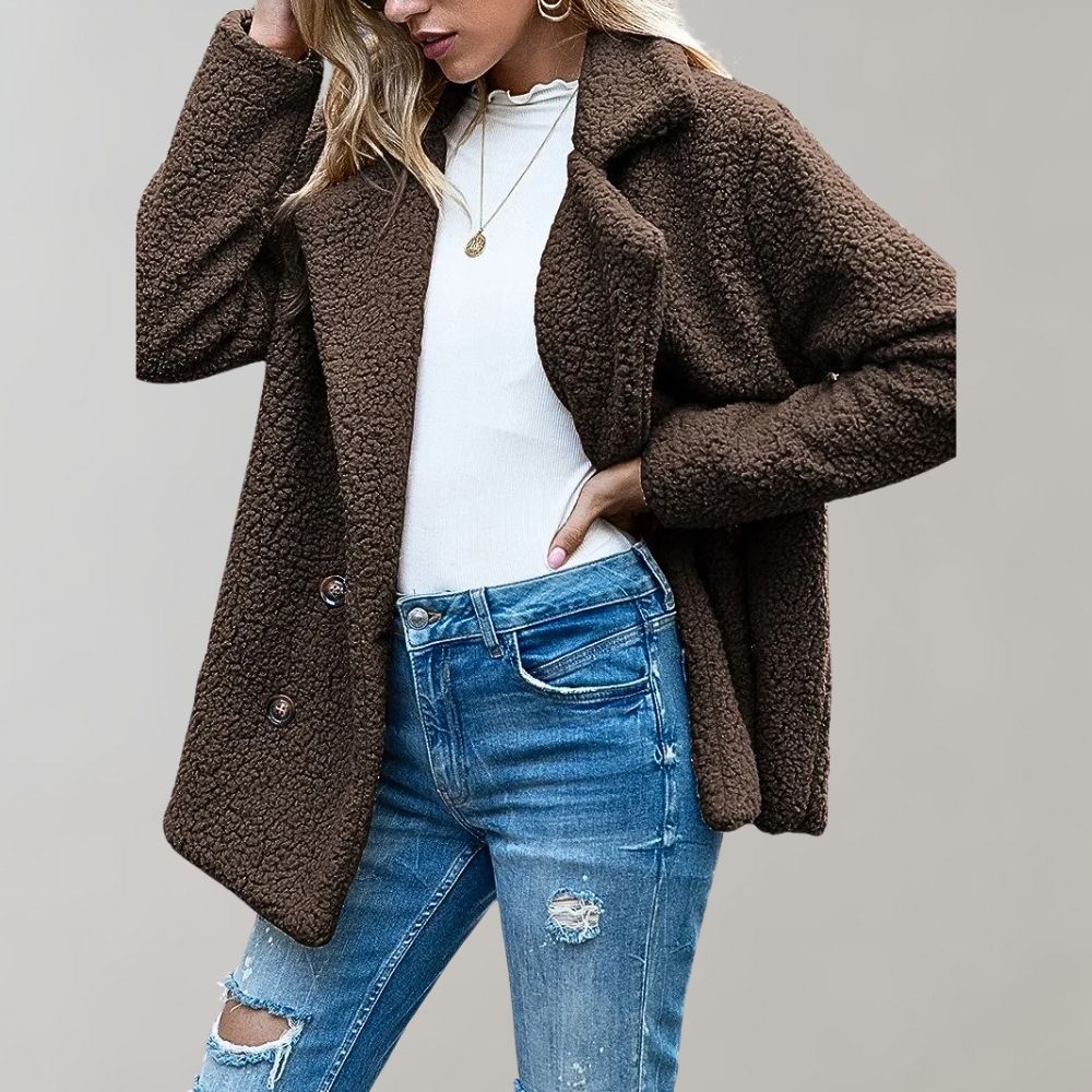 R&B | Damen Teddy Oversized Jacke