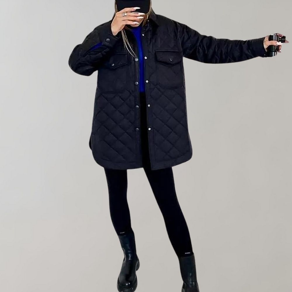 R&B | Stilvolle lange Herbstjacke für Frauen