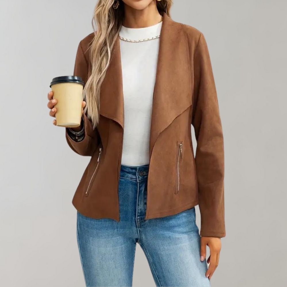 R&B | Stilvolle Wildlederjacke für Frauen, perfekt für den Herbst