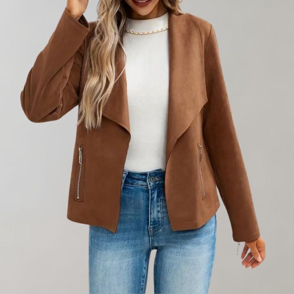 R&B | Stilvolle Wildlederjacke für Frauen, perfekt für den Herbst