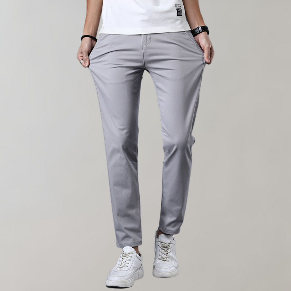 R&B | Chinos Slim Fit Baumwollmischung Flache Front Business Lässig Stil