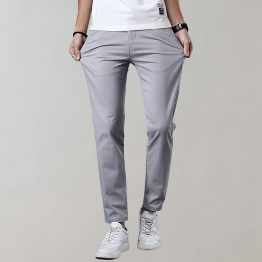 R&B | Chinos Slim Fit Baumwollmischung Flache Front Business Lässig Stil