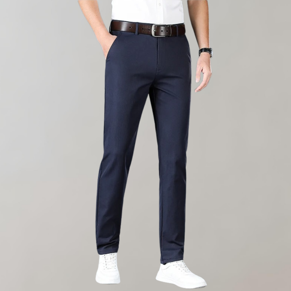 R&B | Chinos Slim Fit Baumwollmischung Flache Front Business Lässig Stil
