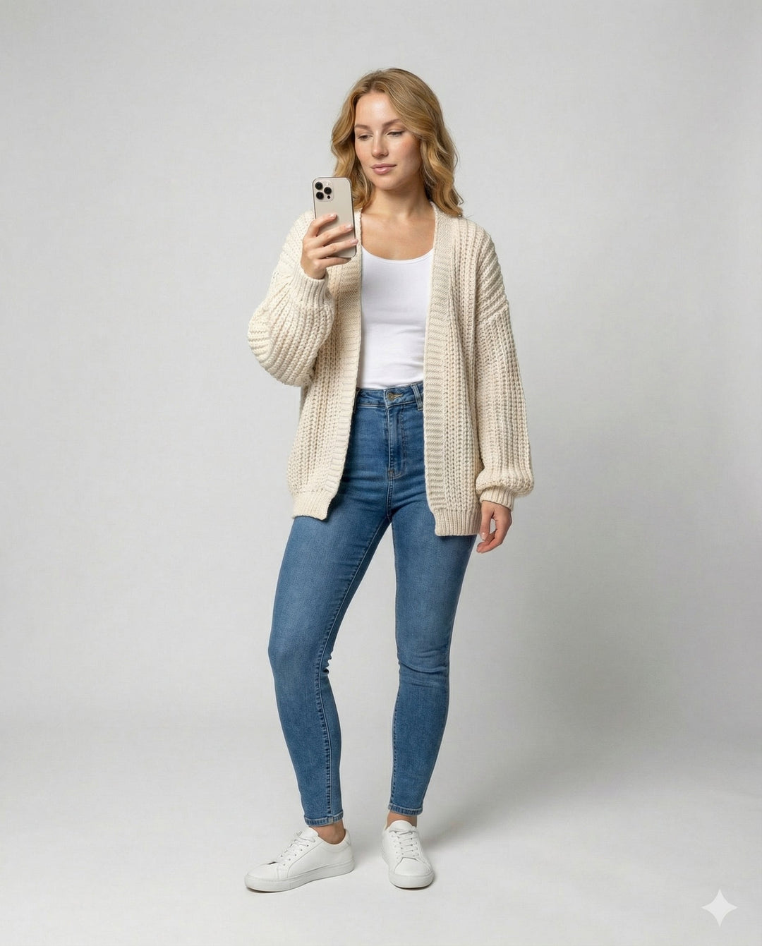 Bequeme Strickjacke Damen Langarm | R&B
