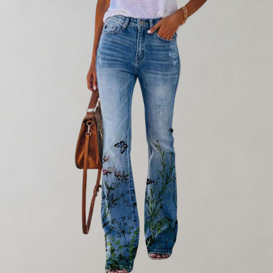 R&B | Ausgestellte Hose mit Knopfleiste