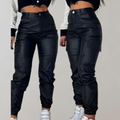 R&B | Damen Cargo Hose mit Hoher Taille und Taschen