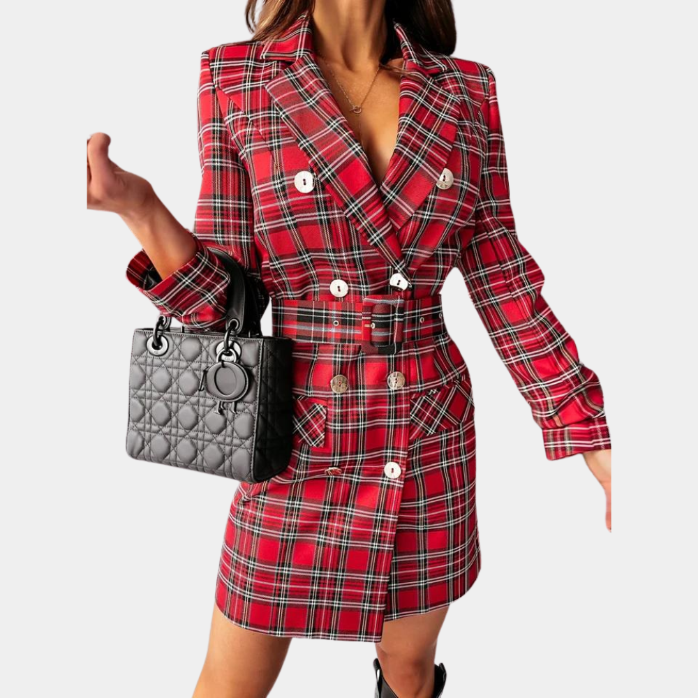 R&B | Elegantes Blazer-Kleid mit Gürtel für Frauen