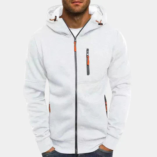 R&B | Herren Sweatshirt mit Kapuze Und Reißverschluss