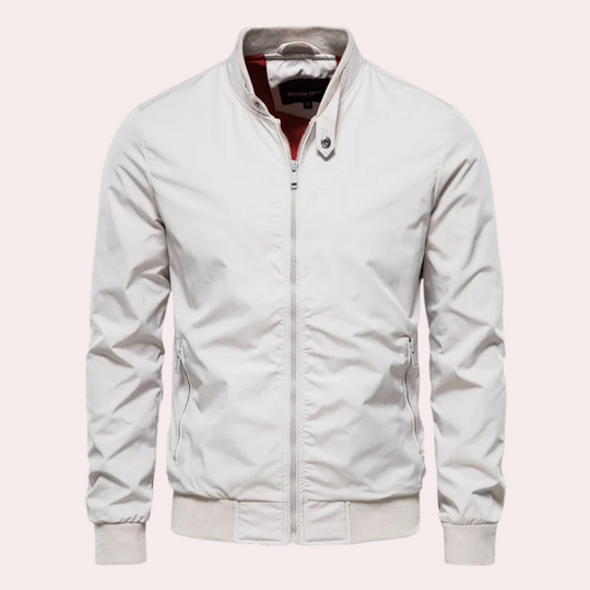 R&B | Herren Sommerjacke mit Stehkragen und Reißverschluss