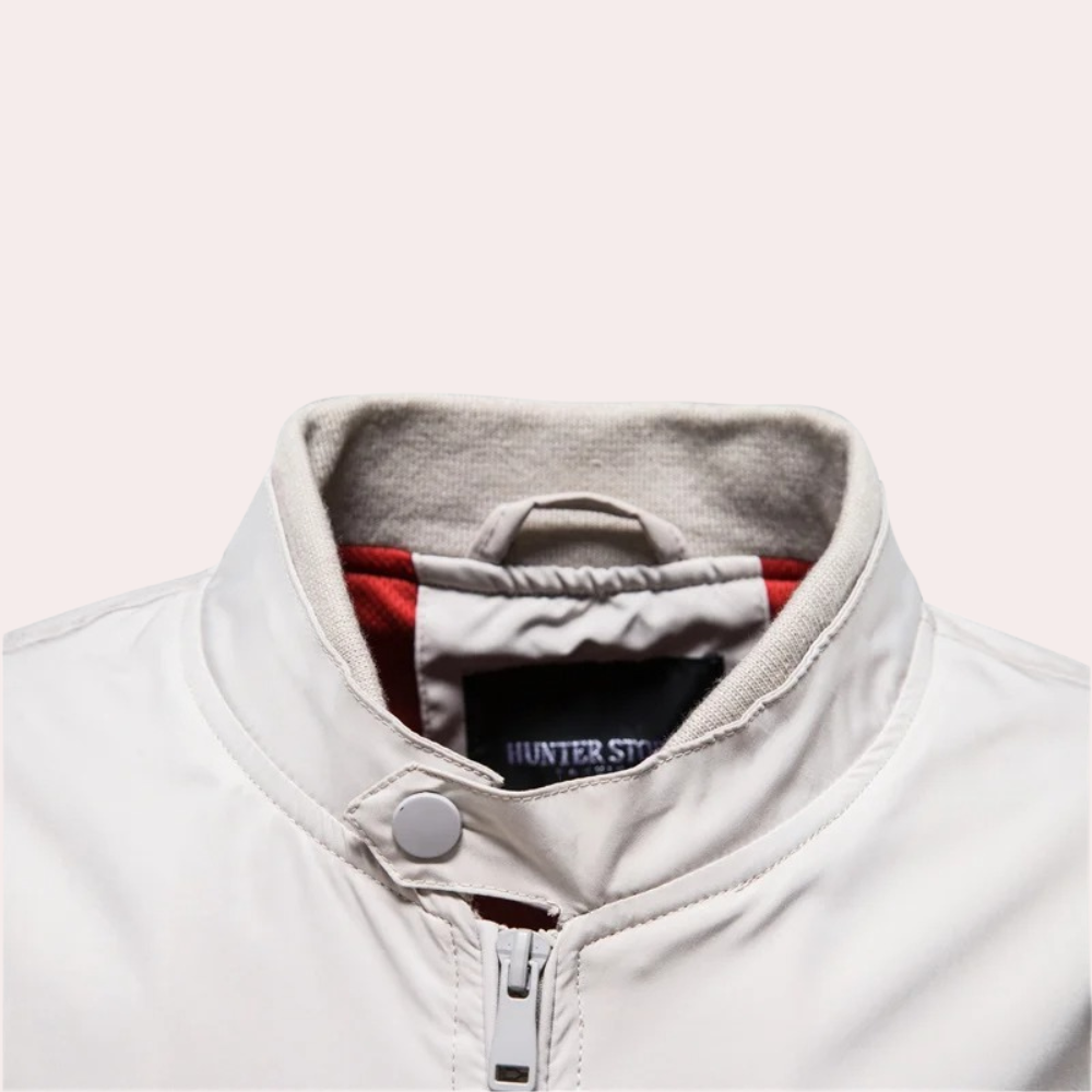 R&B | Herren Sommerjacke mit Stehkragen und Reißverschluss