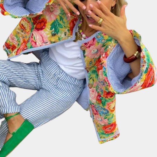 R&B | Farbenfrohe Damenjacke für den Herbst