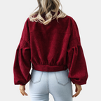 R&B | Trendy Kurze Jacke Samt Lässig und Stilvoll