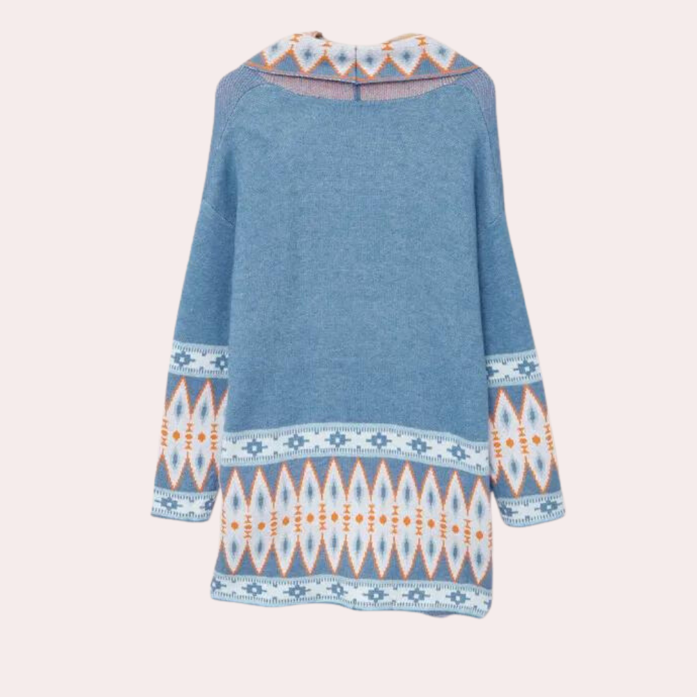 R&B | Damen Boho Strickjacke Aus Weichem Material