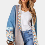 R&B | Damen Boho Strickjacke Aus Weichem Material