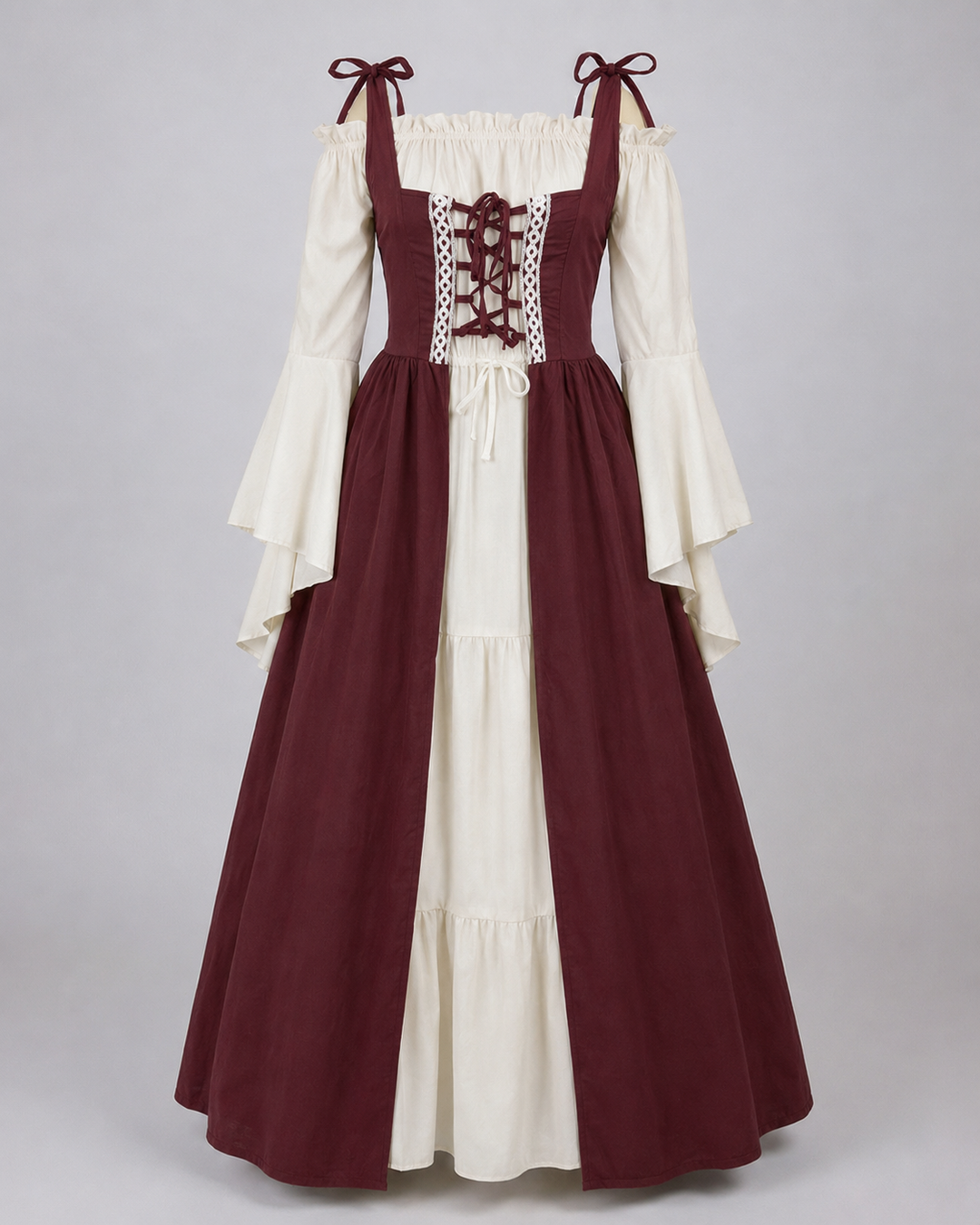 Mittelalterkleid für Damen mit Traditionellem Schnitt für Mittelalterevents | R&B