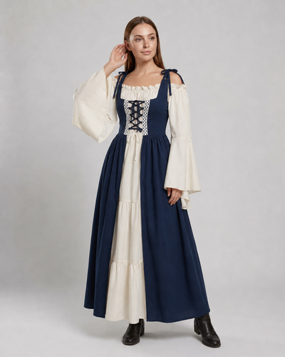 Mittelalterkleid für Damen mit Traditionellem Schnitt für Mittelalterevents | R&B