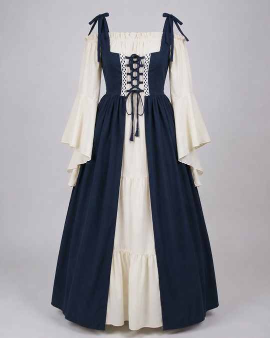 Mittelalterkleid für Damen mit Traditionellem Schnitt für Mittelalterevents | R&B
