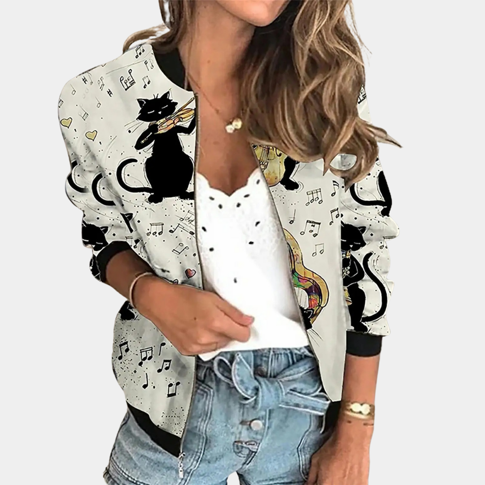 R&B | Jacke mit Druck für Damen