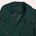 R&B | grüner Trenchcoat - elegante Damenoberbekleidung