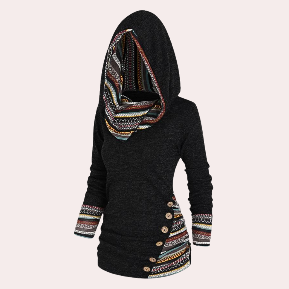 R&B | Stilvoller Herbstkapuzenpullover für Frauen