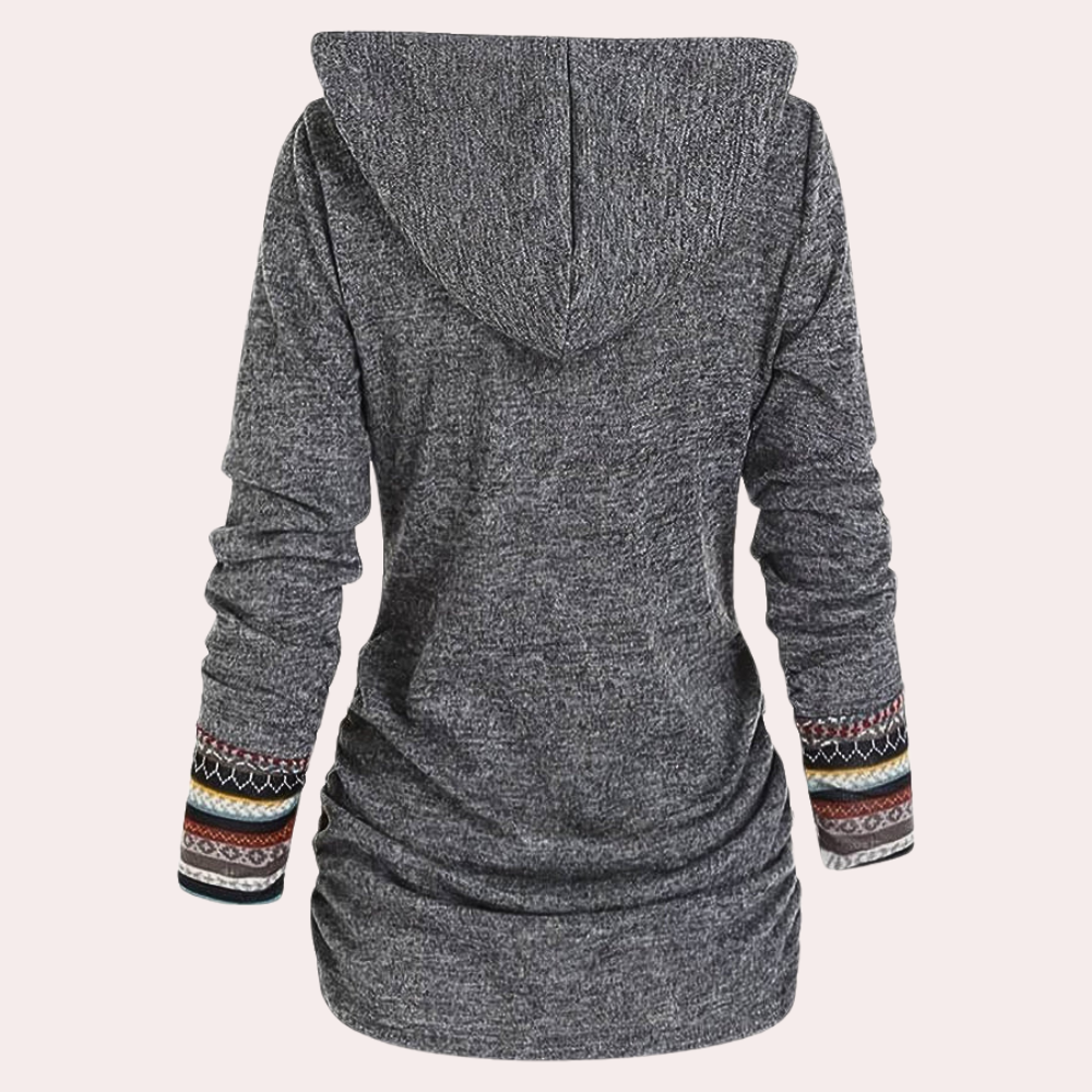 R&B | Stilvoller Herbstkapuzenpullover für Frauen