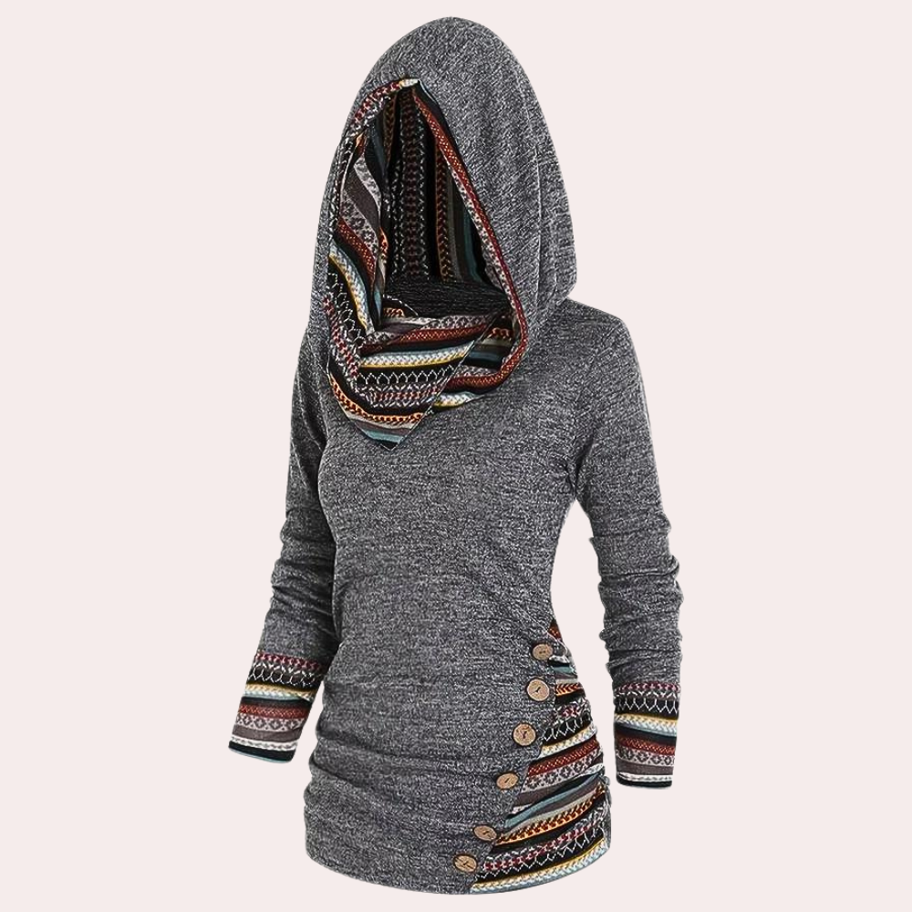 R&B | Stilvoller Herbstkapuzenpullover für Frauen