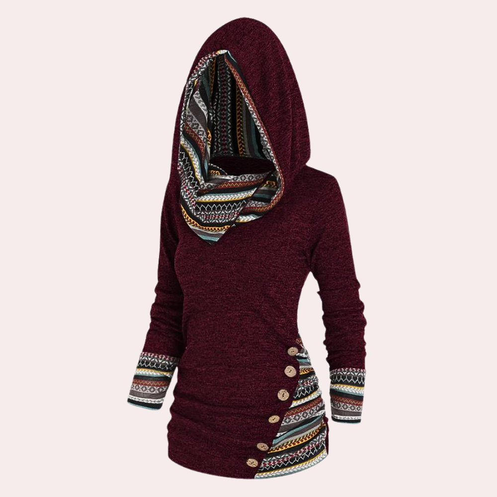 R&B | Stilvoller Herbstkapuzenpullover für Frauen
