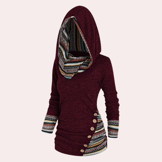 R&B | Stilvoller Herbstkapuzenpullover für Frauen