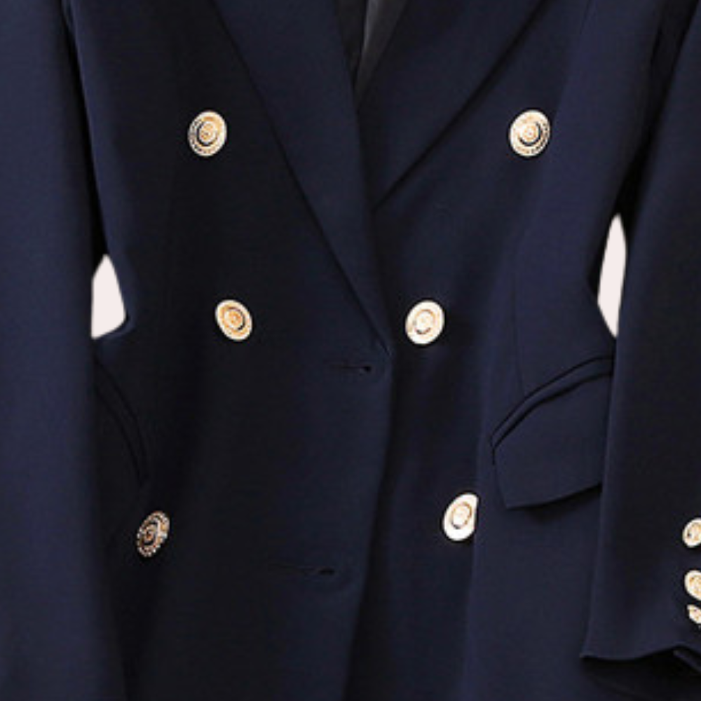 R&B | Blazer mit Doppelknopfverschluss Strukturiert Passform Zeitloses Design