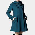 R&B | gefütterte Jacke - eleganter Teal-Jacke mit Seitentaschen