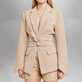 R&B | Eleganter Blazer mit Gürtel für Damen