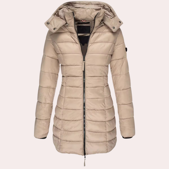 R&B | Daunenjack - stilvolle lange gefütterte Jacke für den Winter