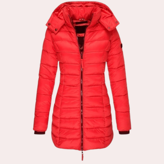 R&B | Daunenjack - stilvolle lange gefütterte Jacke für den Winter