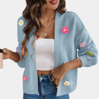 R&B | Damenjacke mit 3D Blumen – Maribel